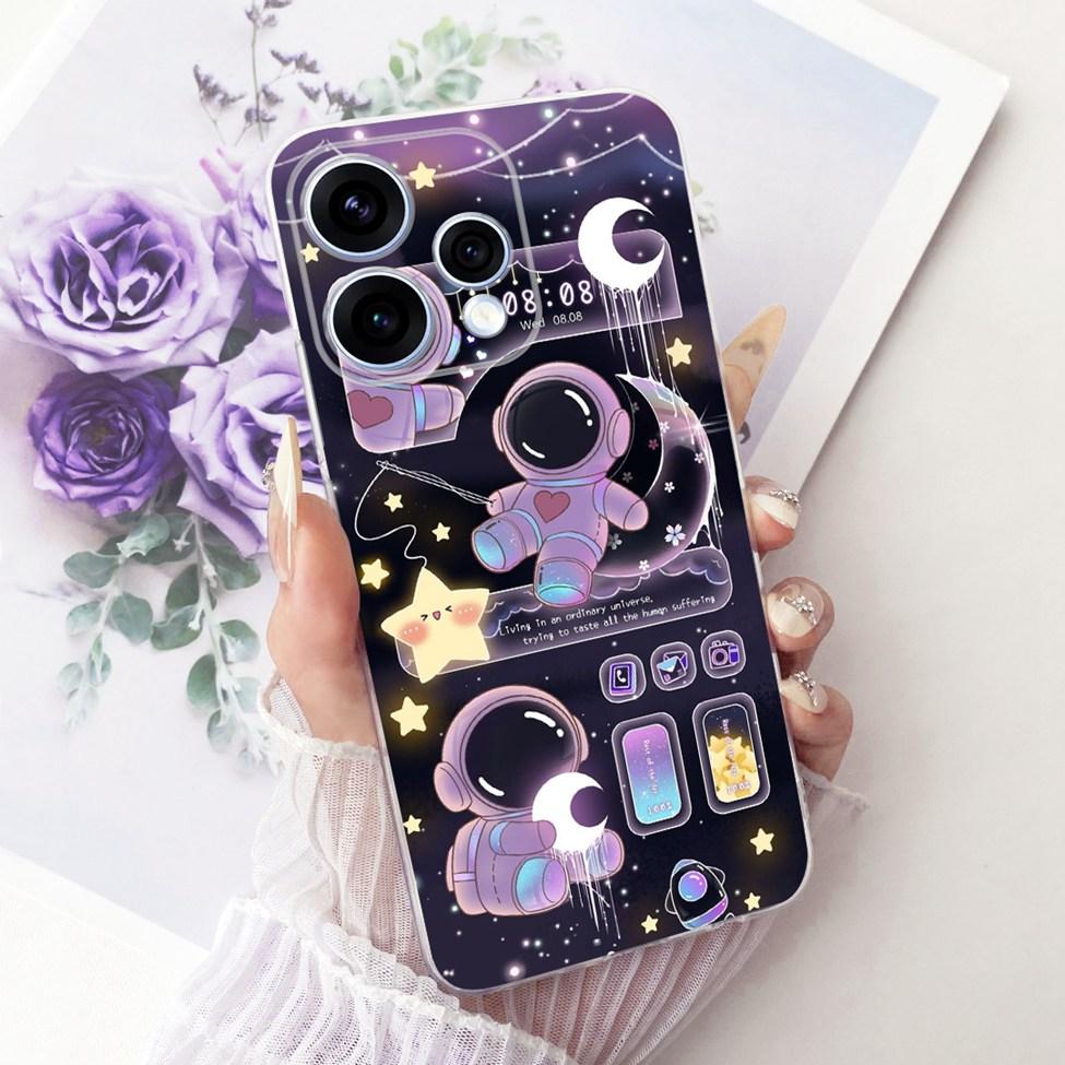 For Oppo Reno 15 5G Case Cover Transparent Fashion Butterfly Cute Cat Cool Painted Soft Bumper For Oppo Reno 15 CPH2825 Casing