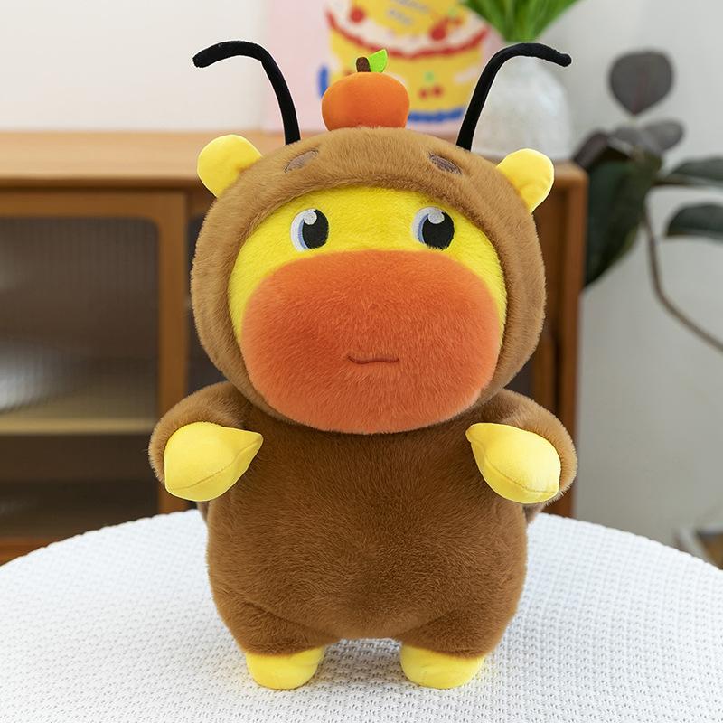 

Cute cockroach capybara lulu plush toy doll funny cute expression cartoon doll girl gift 35cm（0.3kg）