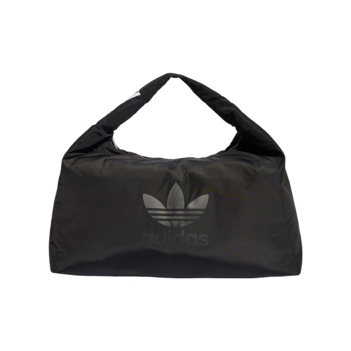 Adidas Originals Recycled Polyester Plain Weave Fabric Cloud Bag, Sports Bag, Handbag, Shoulder Bag Regular Womens Black