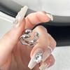 Niche Design Double-Layer Simple Fashion Cold Wind High Sense Zir*****Pen Ring Female Personality Trend
