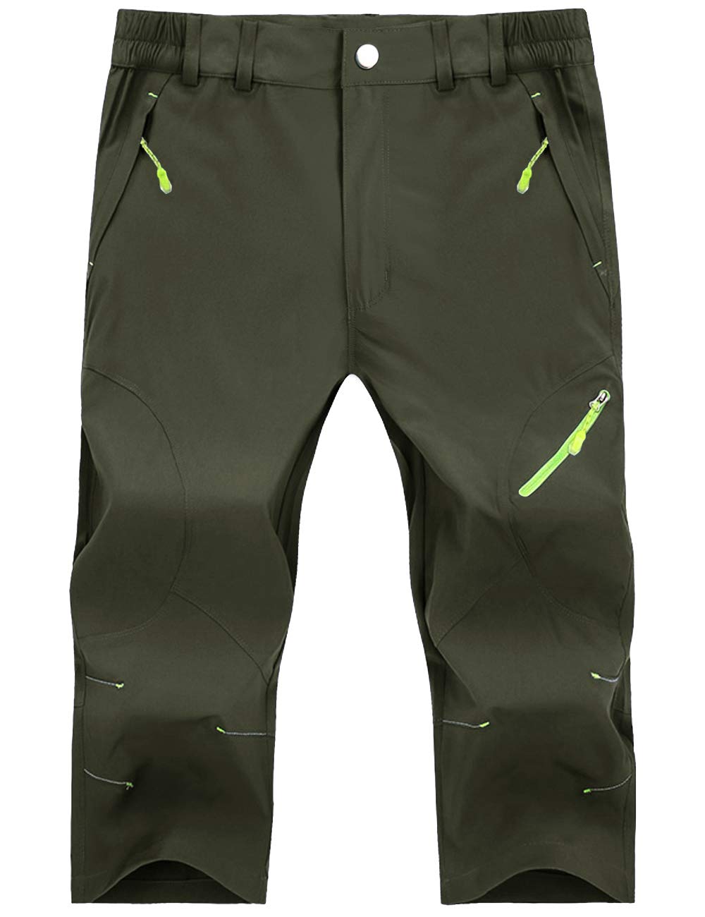 

Suitable for and Size OD 4XL Men s 3/4-Length Shorts, Breathable, Water-Repellent, Stretch, Cycling, Fishing, Work, Trekking, Mountaineering. Green, зелёный