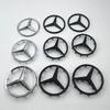 2025 Horké Pro Mercedes Benz 52mm 58mm ABS Chromová Černá Hvězda Logo Mercedes Znak na Volantu Samolepka Pro Mercedes Benz C E S Cla