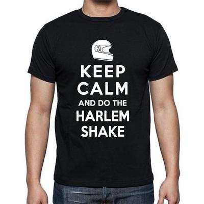 Išlik ramybėje ir šok Harlem Shake šokį Šalmas T-shirt marškinėliai