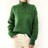 Maglione Casual da Donna a Maglia a Collo Alto a Maniche Lunghe Autunnale e Invernale