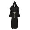 Halloween Cosplay Antikes Kostüm Mittelalterliche Mönchskutte Zaubererkostüm Priesterkostüm Set Rollenspiel