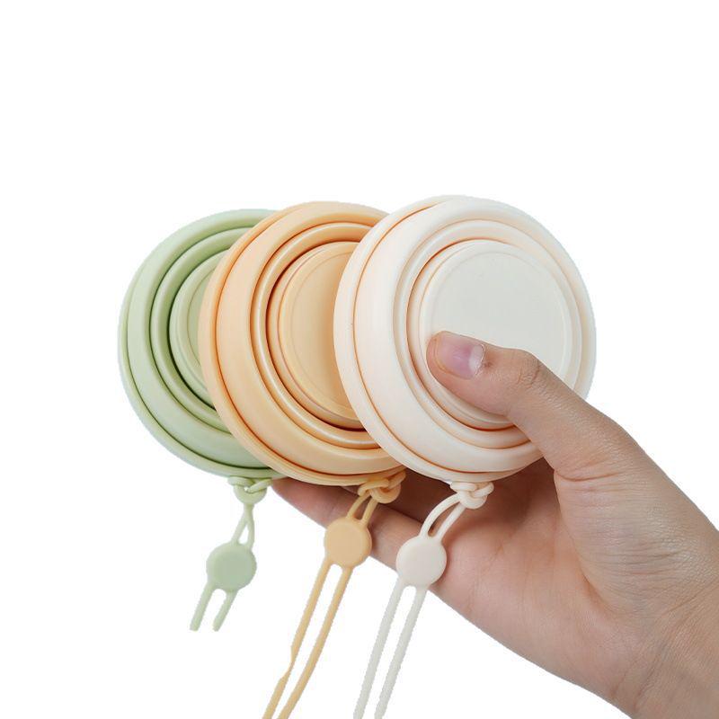 Portable Food-Grade Silicone Folding Travel Cup - Leakproof, Telescopic Mouthwash Cup