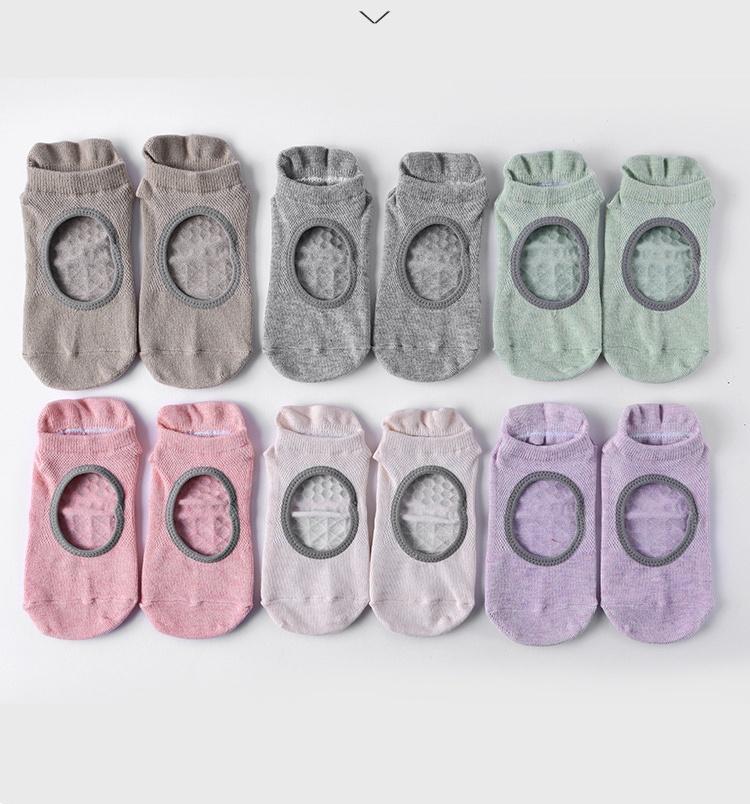 Non-slip Sole Knitted Elastic Blended Sports Socks, Fitness Yoga Socks, Pilates Aerial Yoga