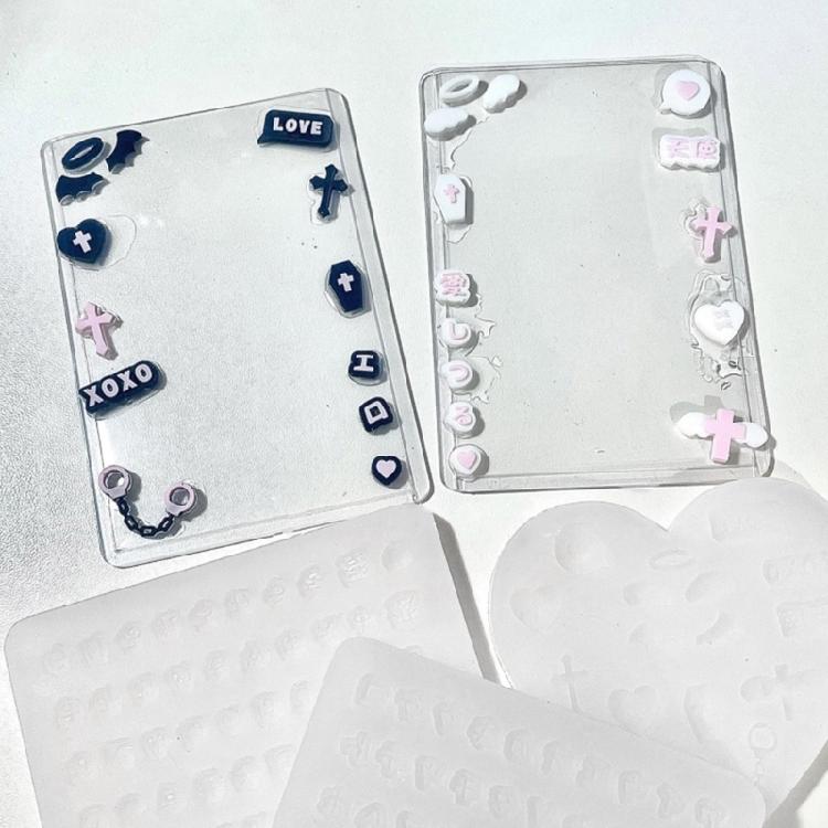 Silicone Sand Art Decoration Mold Epoxy Resin Moulds Japanese Character Shaped