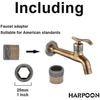 Antique Brass Faucet Outdoor Garden Hose Single Cold Water Faucet (Long)