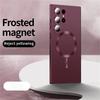 For Magsafe Magnetic Wireless Charging Matte Phone Cases For Samsung S25 S24 S22 S23 Ultra S24 S25 Plus Shockproof Cover Case
