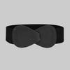 Imitation Leather Women Waistband Dress Shirt Top Versatile Belt Women Elastic Waist Cover Daily Dress Decoration