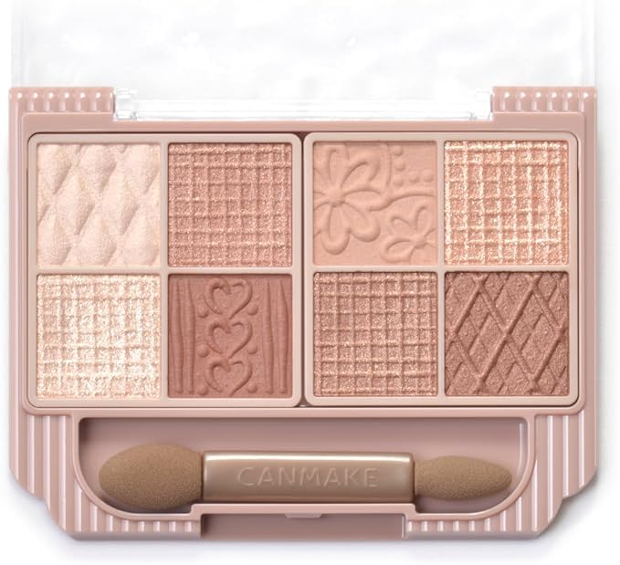 Canmake Petit Palette Eyes Almond Eyeshadow Brown (04 Brulee) Palette,