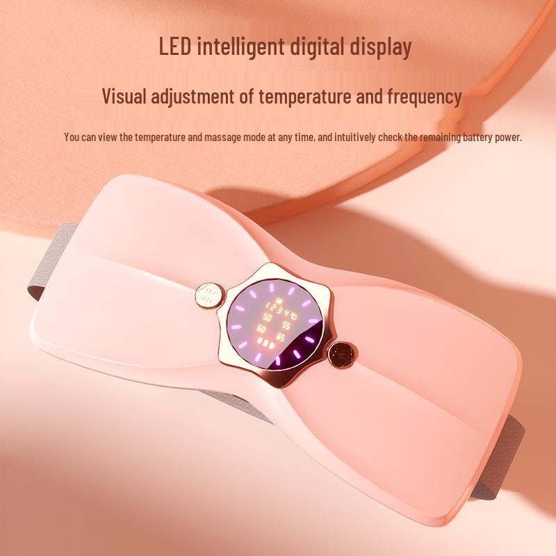 Electric Uterine Warmer & Massager Belt for Menstrual Relief with Vibration Heating, Lumbar Support, and Home Use.