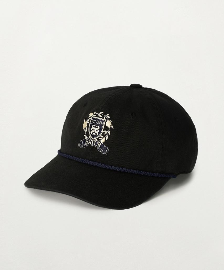 Seteo Crest Logo Loop Ball Cap Black