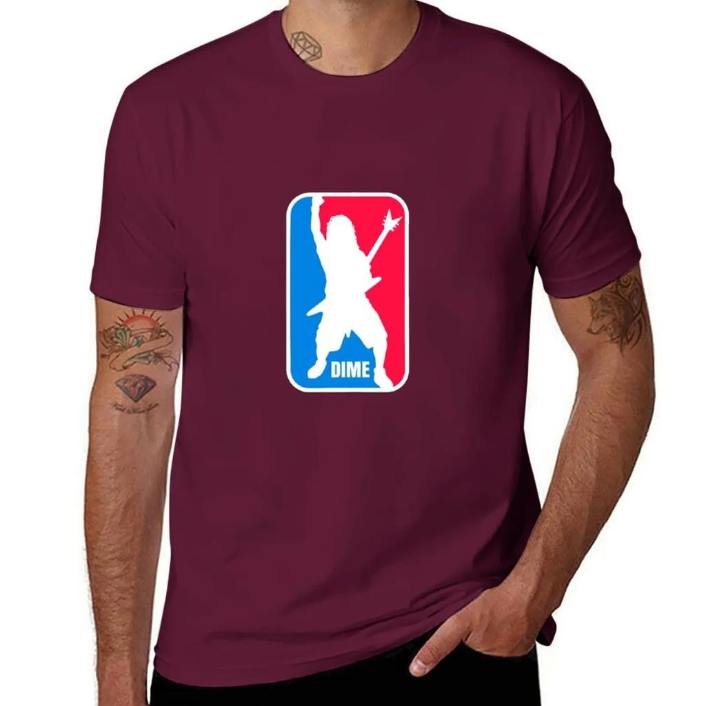 Dime Dimebag Darrell Sport Logo T-Shirt Tees Summer Clothes T Shirt Men