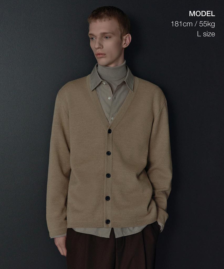 Musinsa Standard Minimal Cardigan [Beige]