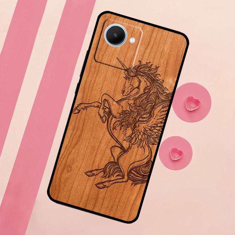 Turtle Elephant Dragon Wood For Realme 15 10 11 12 13 14 Pro Plus C65 C67 C75 C63 C61 C55 C51 C53 C35 GT6 GT7 Pro Case