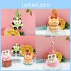 Adorable Cartoon Keychain Pool Party Resin Ring Featuring Cute Dog Bear Panda Design