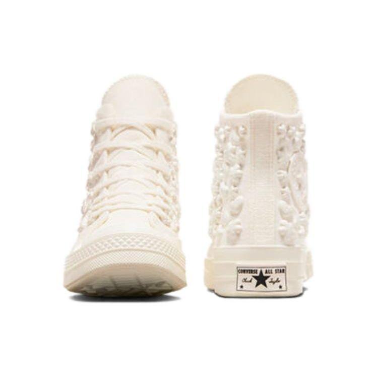 Converse Chuck 70 High 3D Charms Women Sneakers Cream Egret A06434C