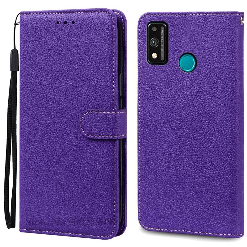 For Honor 9X Lite Etui Lær Flip Lommeboketui For Honor 9X Lite JSN-L21 JSN-L22 JSN-L23 Deksel Honor 9 X Lite Telefonetui Fundas