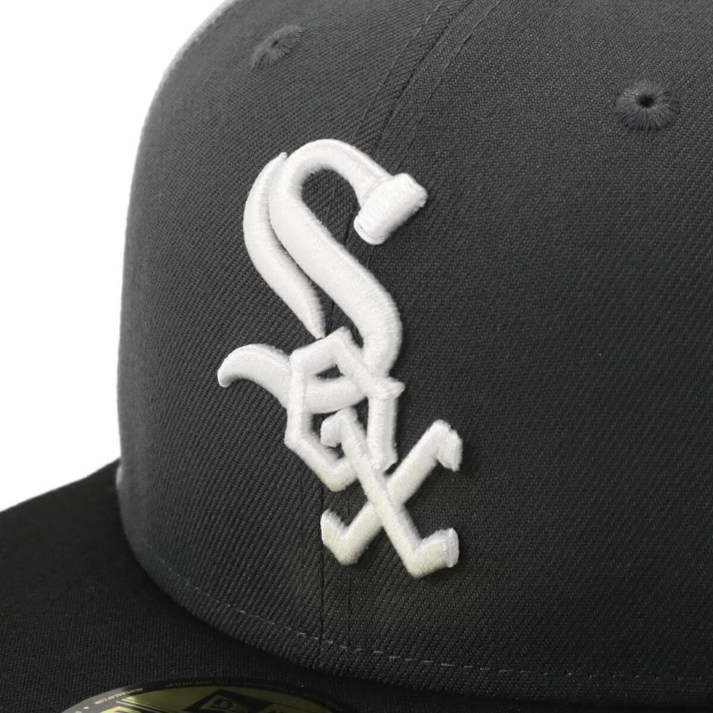 New Era 59FIFTY Shadow MLB CWS Dark Graphite 7 5950 CHIWHI SHADOW GRY BLK DGRA Cap, 1/4 inch,