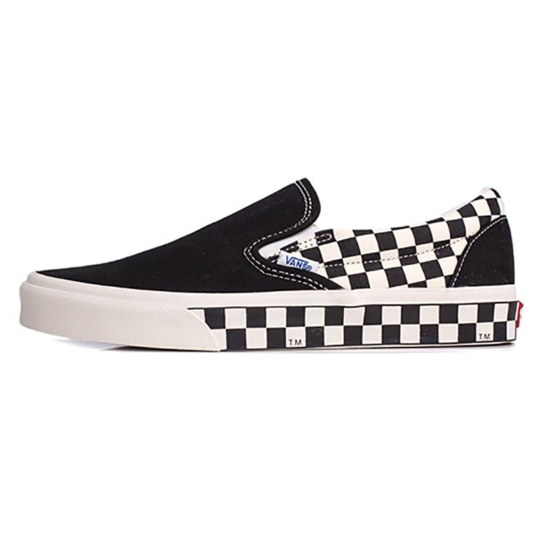 Vans Classic Slip-On  Sidewall Check - Black  Men s VN0A38F7RA9 EU 39