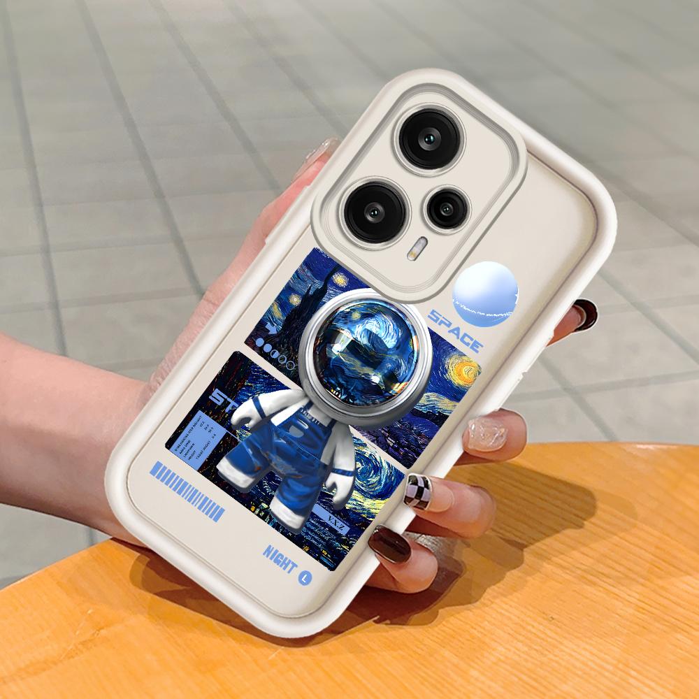 Soft Silicone Square Ladder Printing Pattern Phone Casing Full Cover Camera Shockproof Protection Rubber Case for Xiaomi Redmi