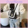 Pu Dot Pattern Mini Backpack For Women With Lace Detail For Daily Use
