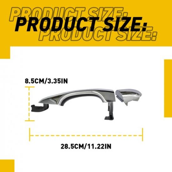 Door Handle Front Exterior Right For Kia Sorento 2016- Chrome 82661-C5010 EV