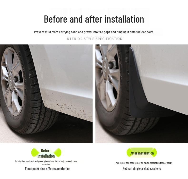 SAIC Maxus G10 Mudguards Mud Flaps with Screws Accessories