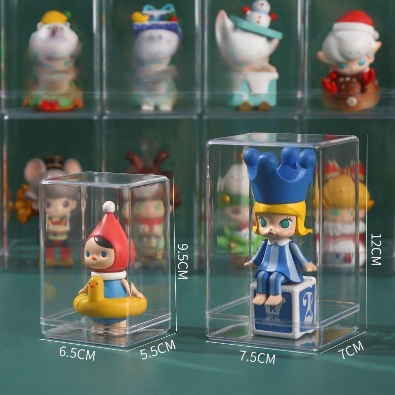 Blind Box Storage Display Stand Single Transparent Doll Handmade Dustproof Box Handmade Doll Acrylic Display Box NO Dolls