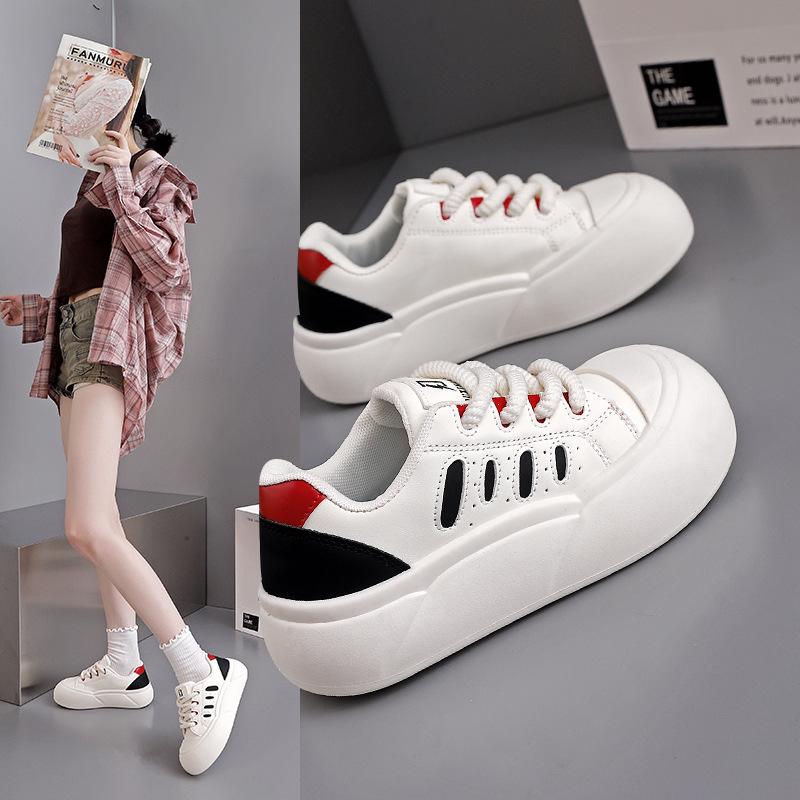 2025 autumn white shoes new Korean version ins female students platform sports board shoes casual shoes female XT-136