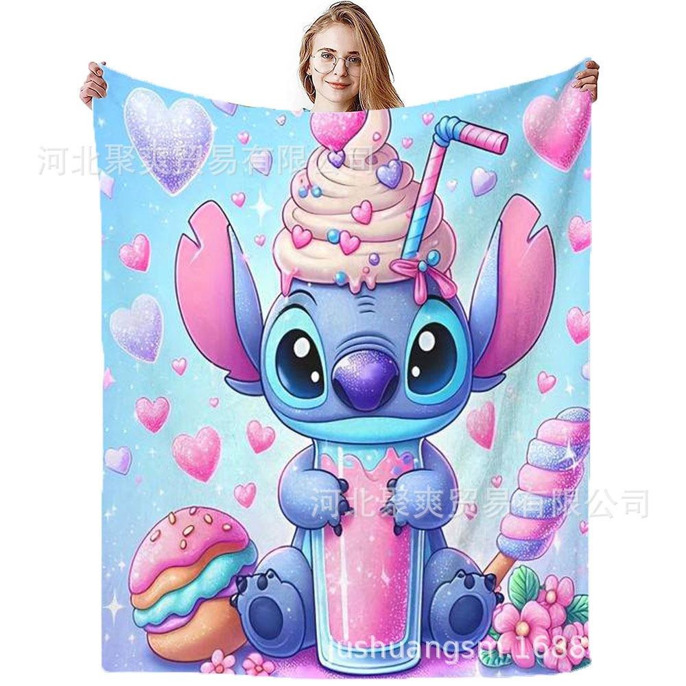 Stitch Flannel Blanket Star Baby Blanket Air Conditioning Blanket Nap Blanket Flannel Blanket Cross Border