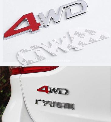 Özelleştirme İçin 4WD Arazi Aracı Sticker Amblemi