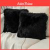 Soft Woollike Polyester Cushion Cover With Solid Color Design For Bed And Sofa Use