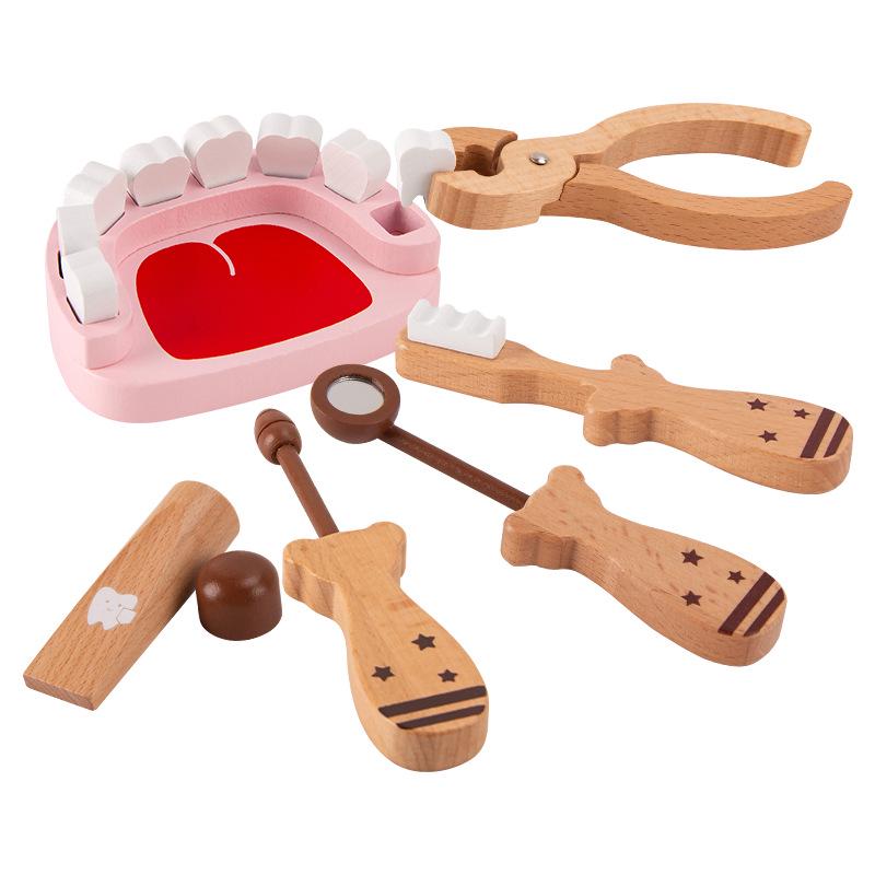 Kids' Dental Role-Play Set: Brushing & Tooth Extraction Educational Toy for Aspiring Little Doctors