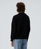KNITTED Cashmere Wool Pocket Round Knit Black
