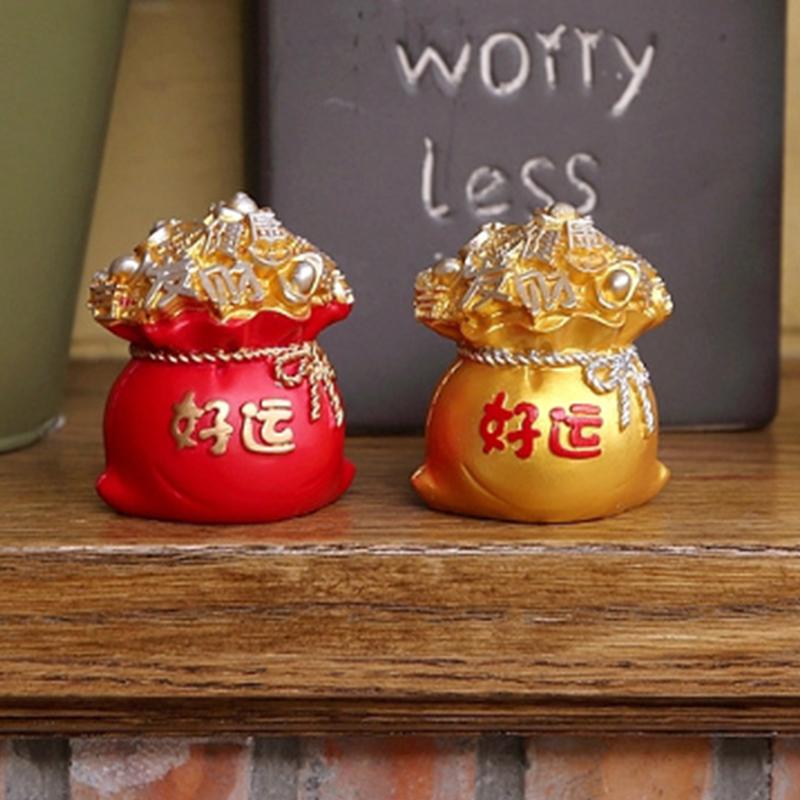 Chińskie Cytrynowe Drzewko Pieniężne Bóg Feng Shui Fa Cai Szczęśliwe Bogactwo Miniaturowe Rok Dekoracja Domu Biurko Samochód Ozdoby
