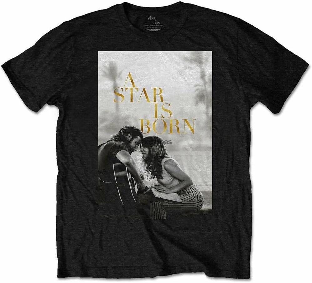 A Star is Born Black Jack Ally Movie Poster Tee T-Shirt Mens Unisex M чёрный