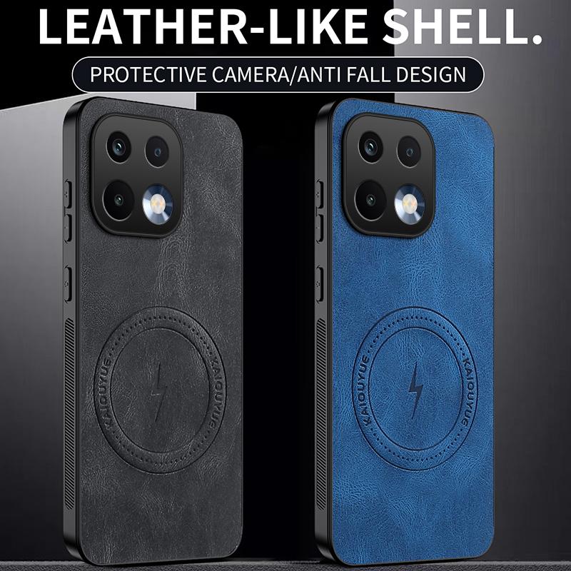 For Realme 16T/Realme 16 Pro+/Realme16 Pro Case Simple Stylish Magnetic Suction Luxury PU Leather Skin-friendly Anti-drop Cover