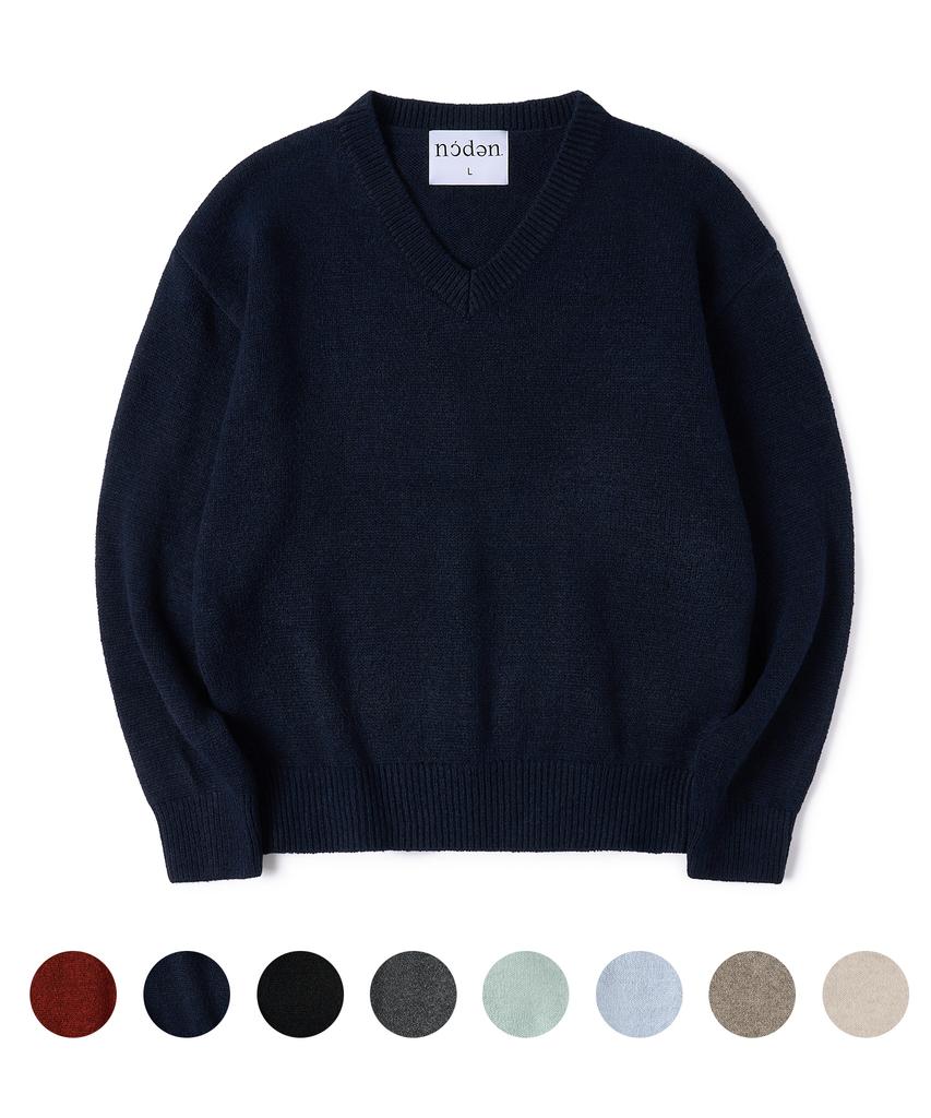Nodeun [2Pack] Soft Wool Blend V-Neck Crop Knit - 8Color