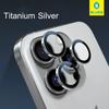 Blueo Sapphire Material For iPhone 16 Pro Max Camera Lens Protector, Metal Anti Scratch Cover for iPhone 16 Pro Lens Protector
