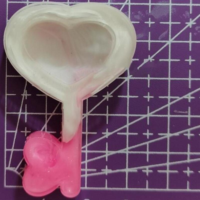 Resin Shaker Mold DIY Cute Heart Quicksand Resin Casting Epoxy Mold Jewelry Shaker Silicone Mold for Pendant-Decor Craft