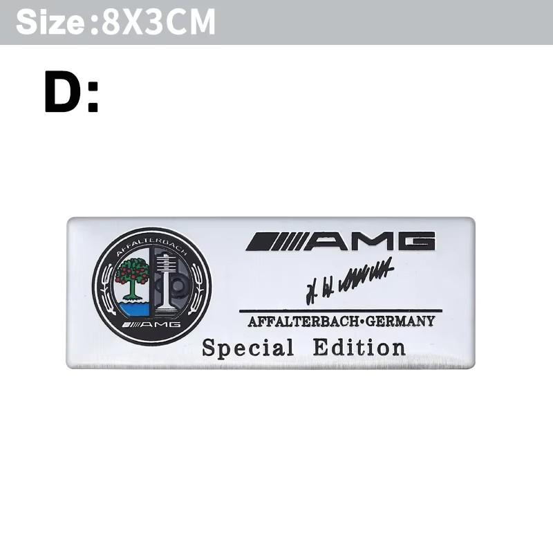 CRT1 1PCS Car Aluminum Sticker Emblem Badge Decals Accessories CFXMBT-BECH23 For Mercedes Benz W204 W205 B/C/E/S Class GLC GLE CLA