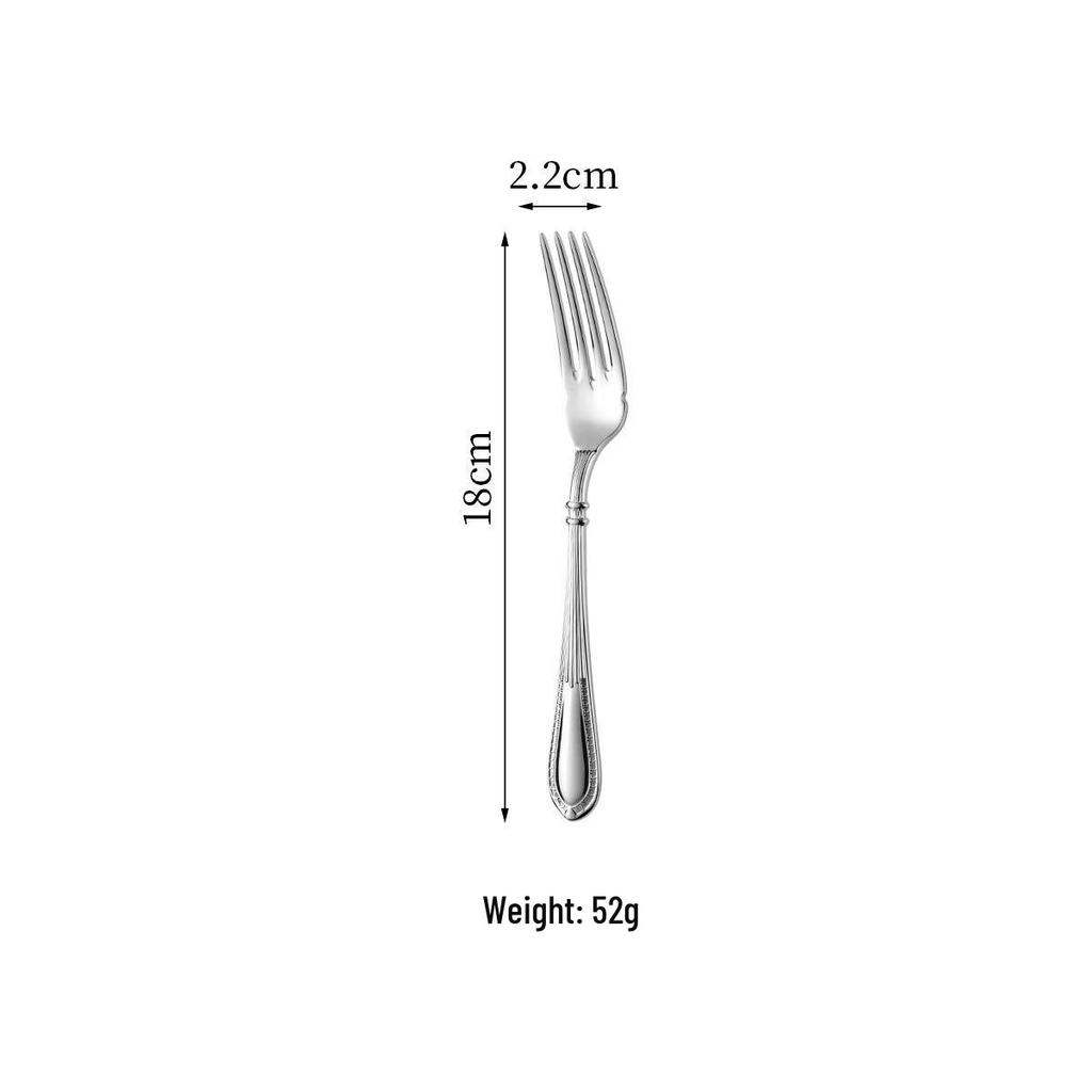 304 Stainless Steel Lace Pattern European Cutlery Set: Elegant Knives, Forks, and Spoons for Hotels and Homes