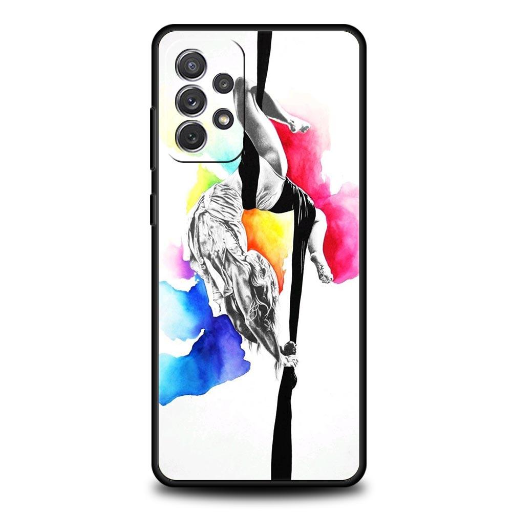 Gymnastics Water Color Case for Samsung A51 A71 A21S A12 A11 A15 A25 A31 A41 A23 A33 A53 A73 A03S A05S A13 5G A35 A55 Cover
