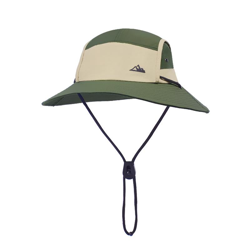 New summer big brim bucket hat quick-drying waterproof mountaineering sun hat men's and women's outdoor cycling sun hat