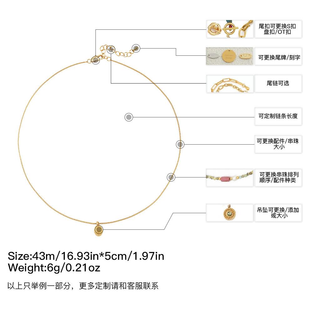GEMCHIC Women s Korean Style Minimalist 3D Durian Pendant Gold Plated Necklace with Pearl Layered Chain