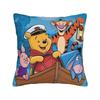 Federa per Cuscino Quadrata Cartone Animato Winnie the Pooh Poliestere Decorativa Maialino Tigro Ih-Oh, Federa 45*45cm