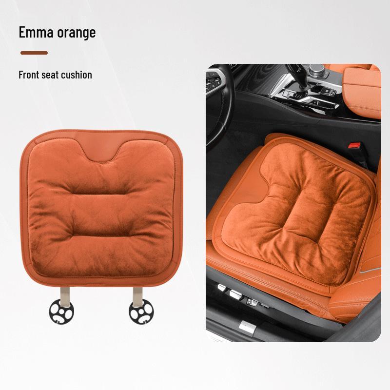 Winter Flannel Car Seat Cushions - Thick, Warm, Front & Rear Options